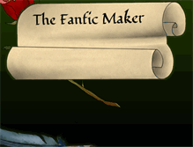 Tablet Screenshot of fanficmaker.com